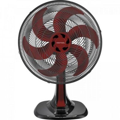 Ventilador de Mesa 40 CM 127V TURBO6 Vermelho Ventisol
