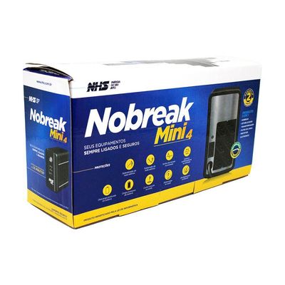 Nobreak 700Va Nhs Mini 4 Ent. Bivolt Saida 120V 6T Bivolt