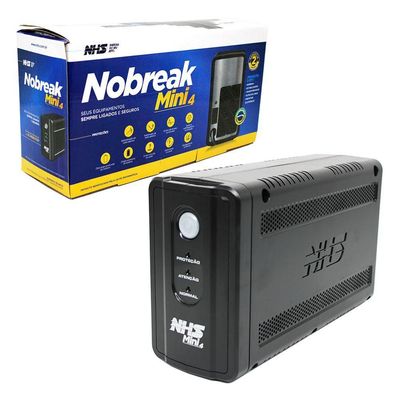 Nobreak 600Va Nhs Mini 4 Ent. Monovolt 120V Saida 120V 110V