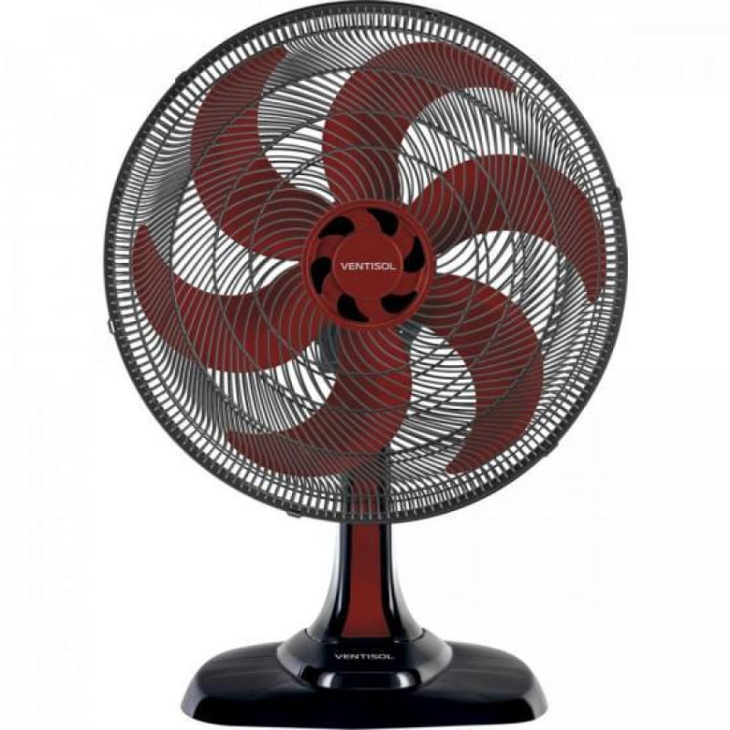 Ventilador de Mesa 50 CM 127V TURBO6 Vermelho Ventisol