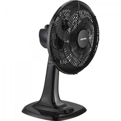 Ventilador de Mesa 30 CM com 6 PAS 220V Turbo 6 PRETO/CINZA Ventisol