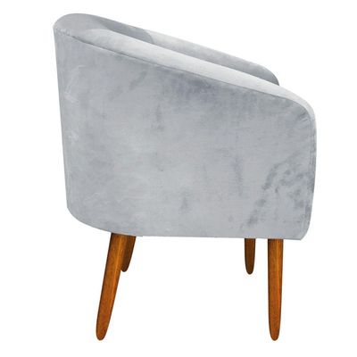 Kit 01 Namoradeira E 02 Poltronas Stella Pés Palito Castanho