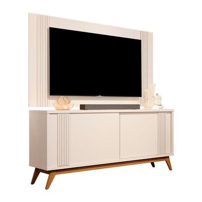Painel 5225 Com Bancada 5499 Portas Correr Perola