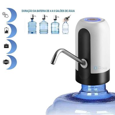 Bebedouro Bomba Elétrica P Garrafão Galão água Recarregável