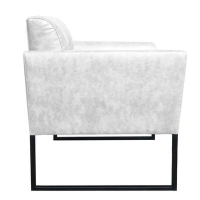 Poltrona Elisa Corano Linha Premium Base Preta Cor Branca