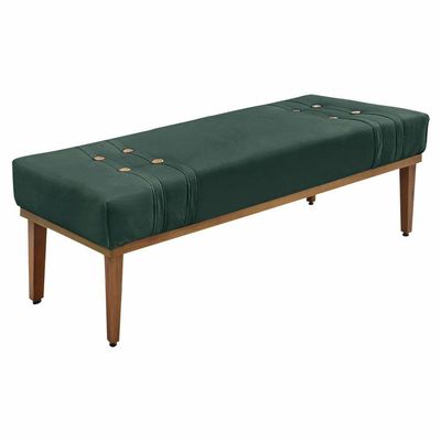 Kit Cabeceira Recamier Solteiro 0,90M Verde Floresta