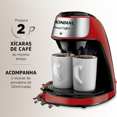 Cafeteira Mondial 2 Xícaras Smart Coffee C-42-2X-Ri 127V 110