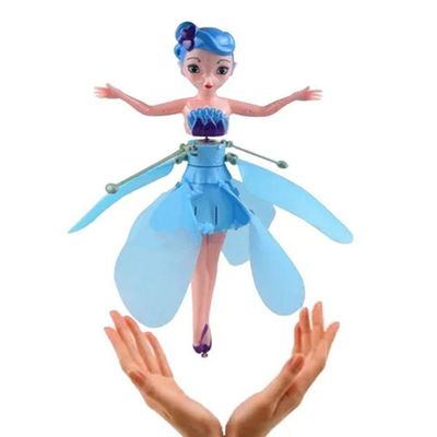 Boneca Princesa Aerocraft Fada Voadora Azul 19Cm Sensor Nº1