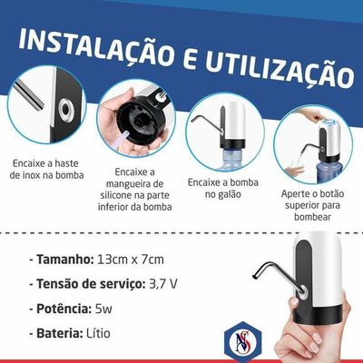 Bomba Elétrica Para Galão De água