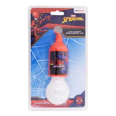 Luminária  Com Cordão Spider Man - Etitoys