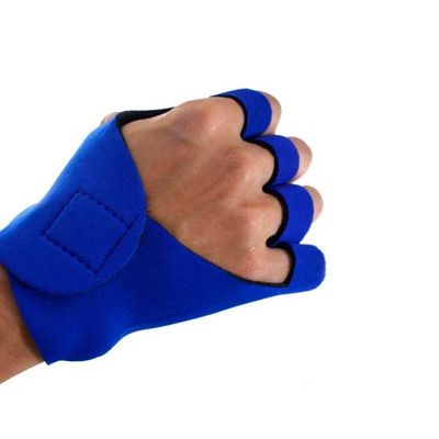 Par de Luva Poli-esportivas Azul Antiderrapante