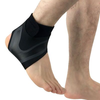 Tornozeleira Ajustável Flexível Velcro Neoprene Preta Sara Lesões