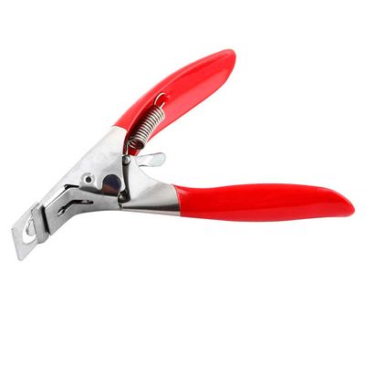 Alicate Profissional Cortador Unhas Postiças Vermelho