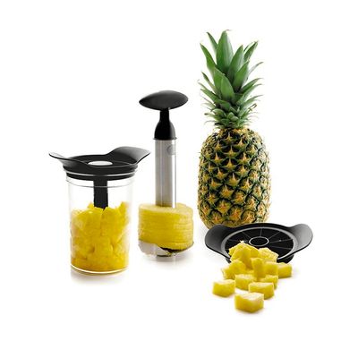 Fatiador Descascador De Abacaxi Em Aço Inox Espiral Prático Rápido
