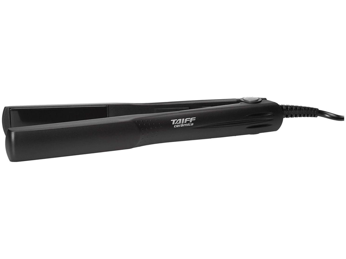 Prancha Chapinha de Cabelo Taiff Clássica Preta 110V/220V - Cerâmica 180C