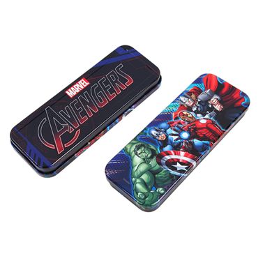 Estojo Lata Avengers Azul - ETITOYS