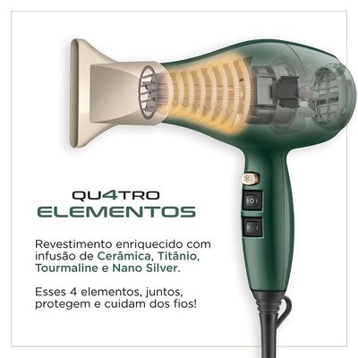 Secador De Cabelo By Juliette Mondial Verde Oliva 2000W 220V 220