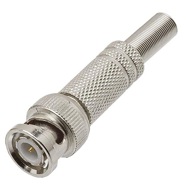 Conector BNC Pino Fixo RG59 Mola