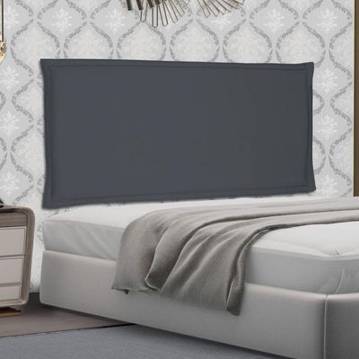 Cabeceira Painel Estofada Box Casal Veneza 140cm Cinza