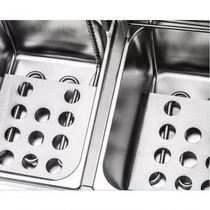 16768344893028 Fritadeira Elétrica 2 Cubas Aço Inox 10 Litros 110V 3600W