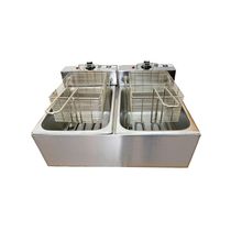16768523274798 Fritadeira Elétrica 2 Cubas Plus Aço Inox 10L 220V 5000W