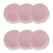 Conjunto de 6 Pratos Fundos Pink Sand Oxford