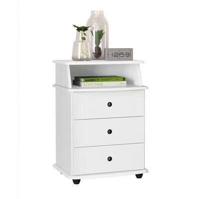Mesa De Cabeceira Lux Branco