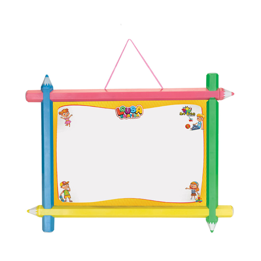 Lousa Criativa 2 Em 1 Quadro Negro - Art Brink