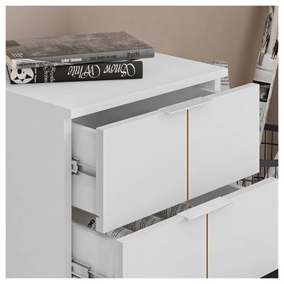 Gaveteiro 3 Gavetas Cubic Branco Fosco - Caemmun