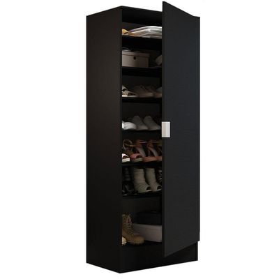 Armário Multiuso 60 Cm 1 Porta Preto Madesa Preto