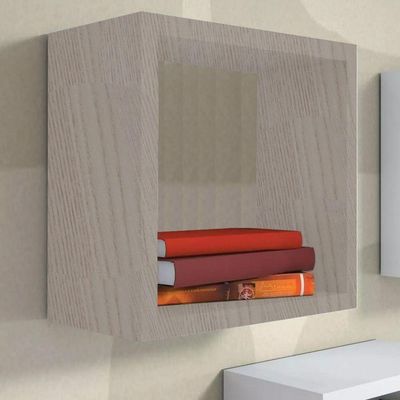 Kit 3 Nicho Decorativo 55X55X15 Cm Madeirado Em Mdf