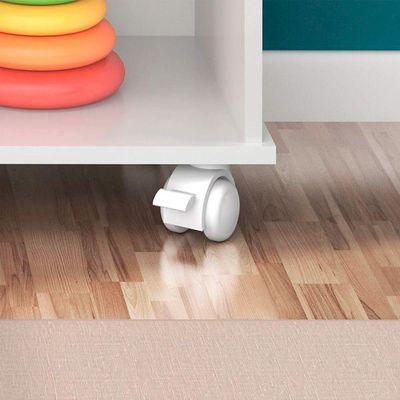 Nicho Infantil Com 3 Gavetas E Rodízios Branco Coloridas