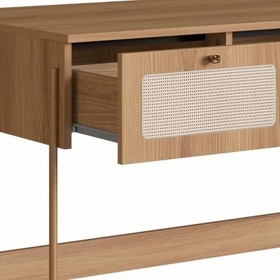 Escrivaninha 2 Gavetas Palhinha Linha Oslo Hanover Artesano