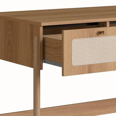 Escrivaninha 2 Gavetas Palhinha Linha Oslo Hanover Artesano