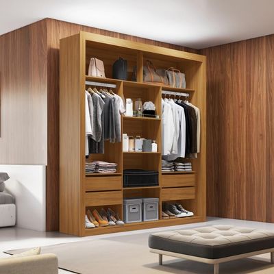 Closet Casal 4 Gavetas Amoudi Móveis Freijó Trend