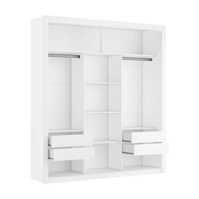Closet Casal Premium 8 Gavetas Amoudi Móveis Branco