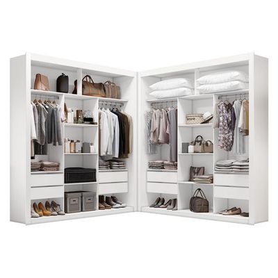 Closet Casal Premium 8 Gavetas Amoudi Móveis Branco