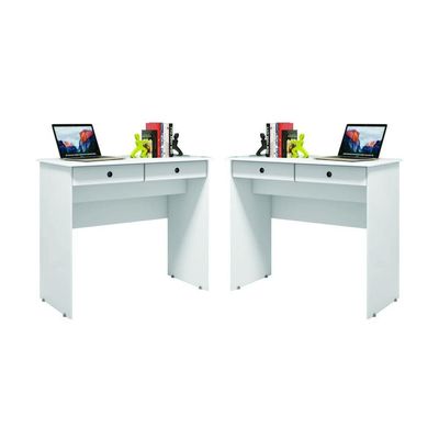 Conjunto De 2 Escrivaninhas Saturno Branco