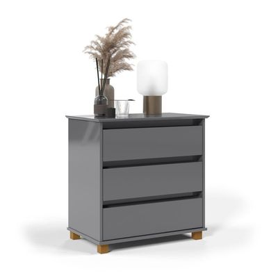 Mesa De Cabeceira Alana Cinza