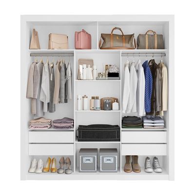 Closet Casal 4 Gavetas Amoudi Móveis Branco