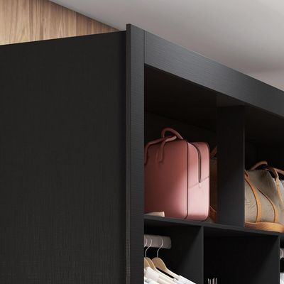 Closet Casal Premium 8 Gavetas Amoudi Móveis Preto