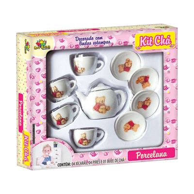 Conjunto de Chá de Porcelana Ursinho - Art Brink