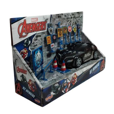 Conjunto Carro Roda Livre Acessórios Pantera Negra - Toyng
