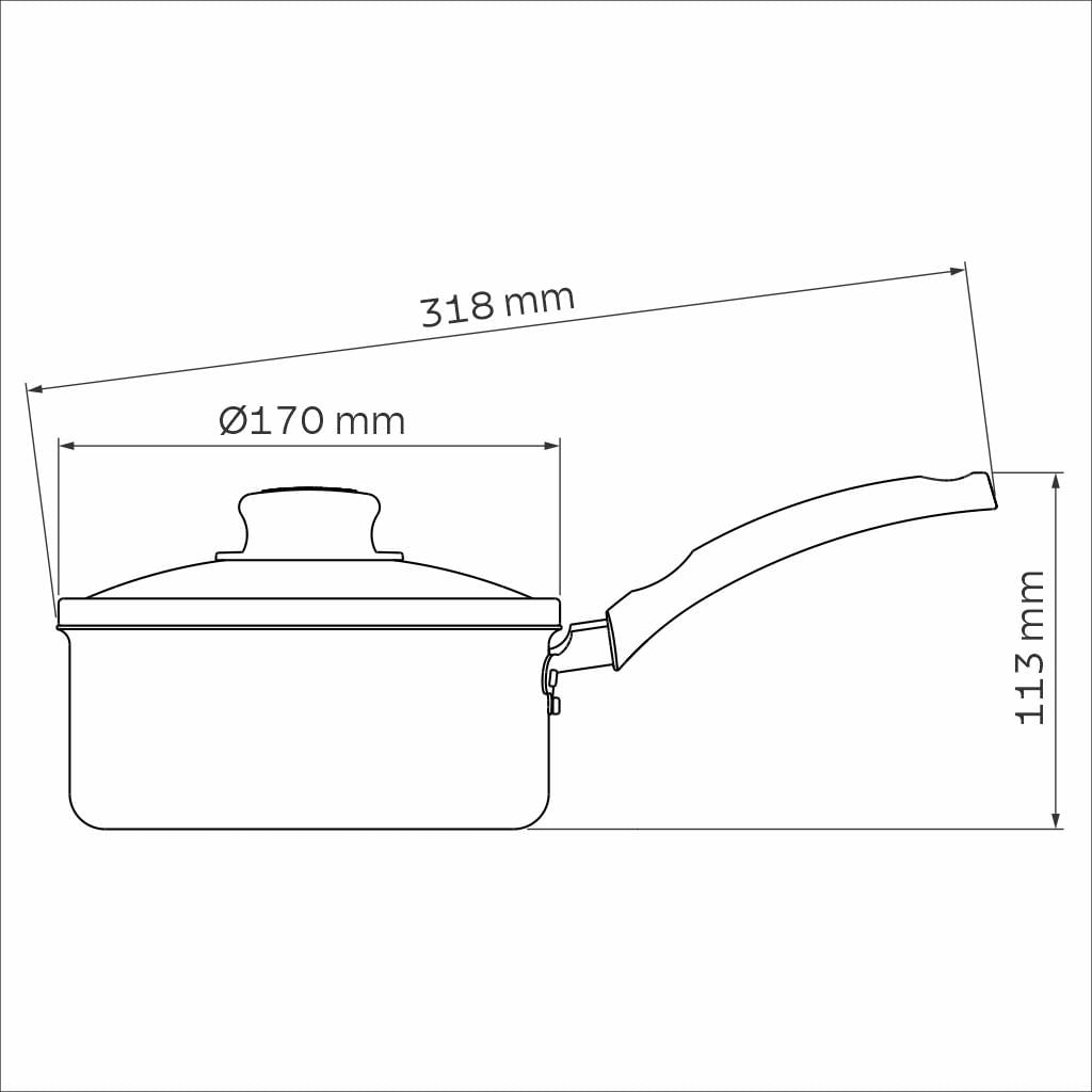 Panela Turim Alumínio Vermelha 16 cm Tramontina