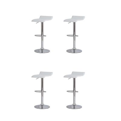 4 Banquetas Estofadas Confortável Belo Horizonte Branca