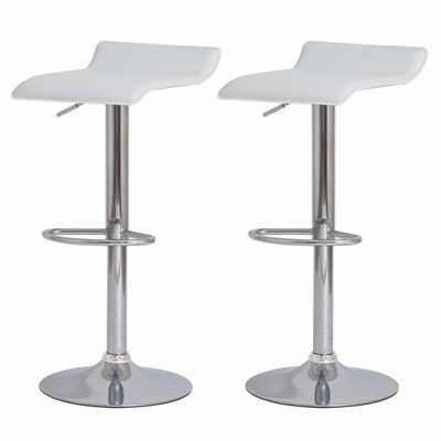 2 Banquetas Estofadas Confortável Belo Horizonte Branco