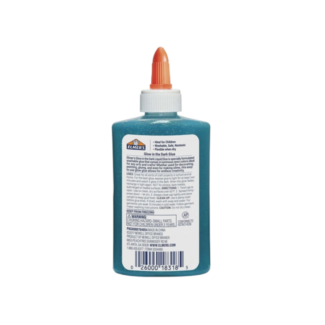 Cola Glitter GLOW in Tthe Dark Clue 147ml Azul - Toyng