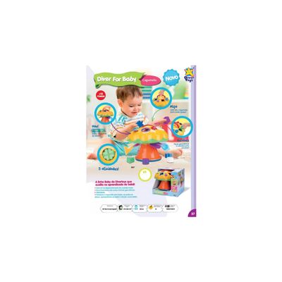 Cogumelo De Atividades Com Blocos Diver For Baby - Divertoys