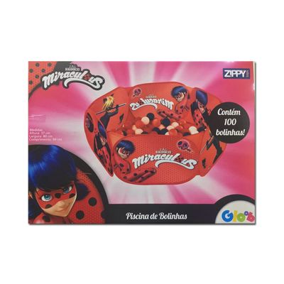 Piscina De Bolinhas Miraculous 100 Bolinhas - Zippy Toys