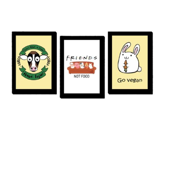 Quadros Placas mdf 6mm cozinha vegano quarto sala 3 un 29x20